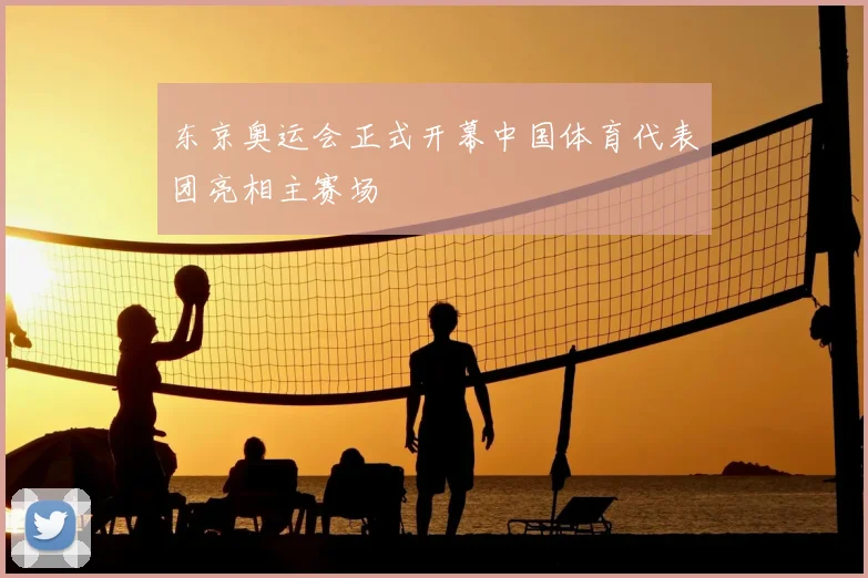 东京奥运会正式开幕中国体育代表团亮相主赛场